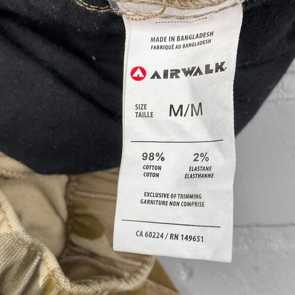 Airwalk Pants Men Medium 32W‎ x30L Brown Camo Jogger Cargo Hip Hop Skateboard - Picture 6 of 12
